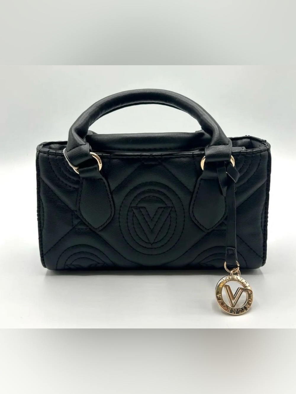 🚨 $5 LOW START 🚨 Valentino Orlandi Black Quilted Mini Bag
